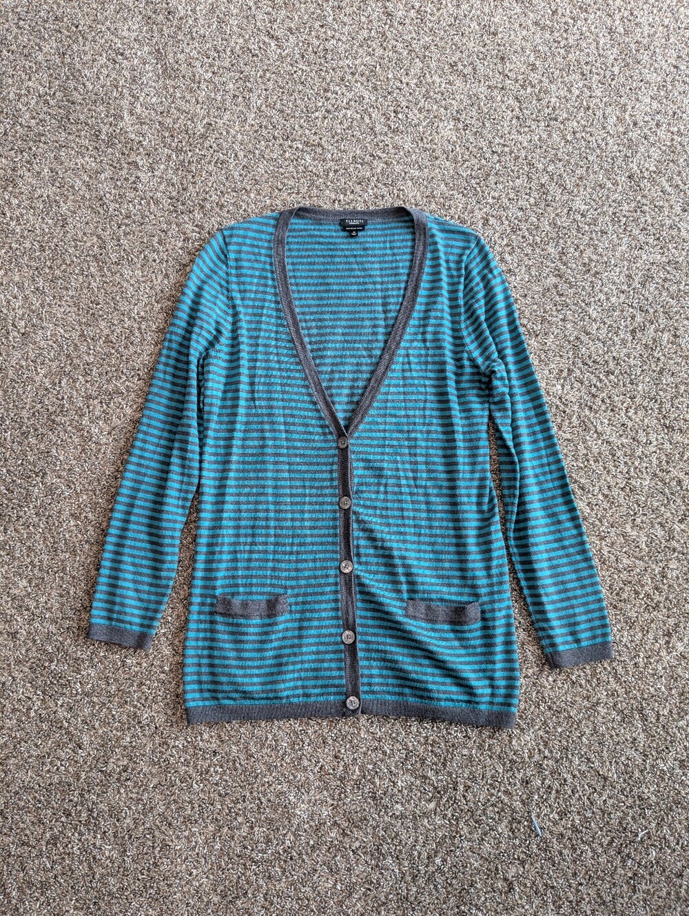 Talbots 100% Merino Wool Cardigan Sweater Size Medium